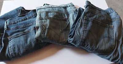 3 Prs Levi's Scrap Mens Assorted Denim Jeans Perfect For Craft  Sewing Projects  • $4.99