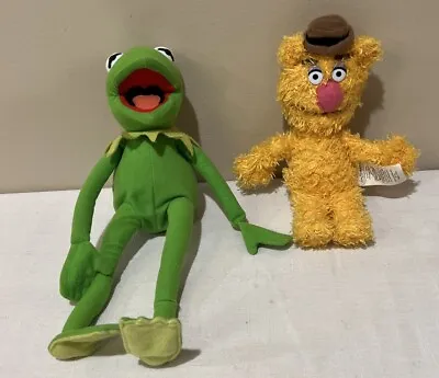 JIM HENSON SABABA TOYS THE MUPPETS 2004 PLUSH Kermit & Fozzie • $12