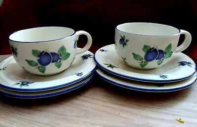 £14 • Buy Royal Doulton Fine China Tea Cup Saucer Plate Blueberry Trio Tableware England