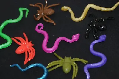 £5.07 • Buy Stretchy Colour Snakes / Spiders Haunted Halloween Party Bags Medusa Costumes