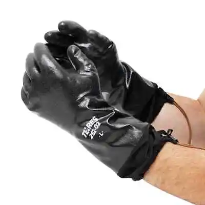 282-02 Black Waterproof Breathable Insulated Cold Weather Winter Ski Ice Gloves • $30.99