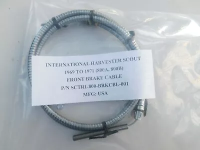 International Harvester Scout 800A 800B New Front Brake Cable All Steel Made • $99.95