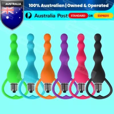 $13.14 • Buy Anal Butt Plug Vibrator Vibrating Beads Dildo Prostate Massager Adult Sex Toy AU
