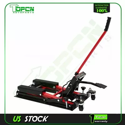 Motorcycle ATV Jack Lift Stand Hydraulic Street Drit Bike Auto Hoist 1500Lbs • $149.60