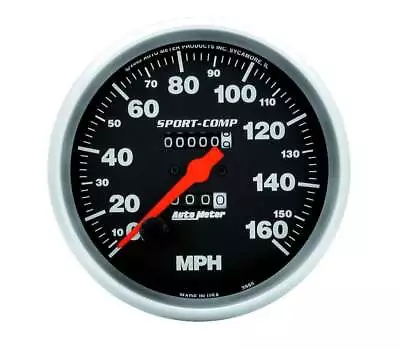 AutoMeter 3995 Sport-Comp Speedometer 5  160MPH Mechanical • $258.05