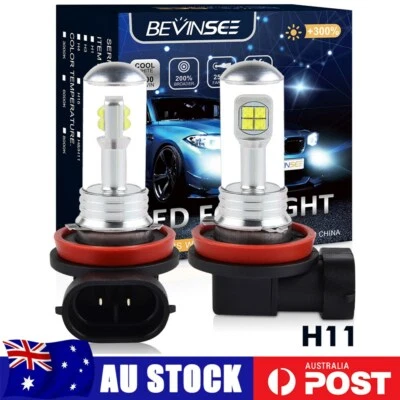 Pair H11 H8 LED Fog Lights Bulbs 6000K Fit Ford Falcon FG FGX XR6 FPV 2008-2016 • $28.39