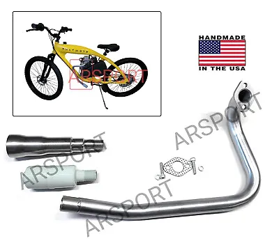 Exhaust Muffler / Header Phatmoto Rover Motorized Bicycle. ALL TERRAIN Fat Tire • $89.80