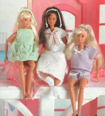 £2.89 • Buy Knitting Pattern Copy 0386.   Dolls Clothes Outfits For Barbie, Sindy Etc 