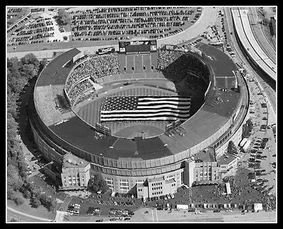 Cleveland Municipal Stadium Photo 8X10 - #4 Indians Browns  • $7.95