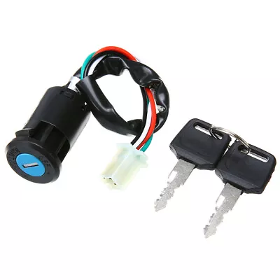 Universal Motorcycle Ignition Switch Key 4 Wire For Motorcycles & Dirtbikes CB • $5.99