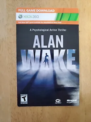 Alan Wake Full Game Download Code (Xbox 360) • $8