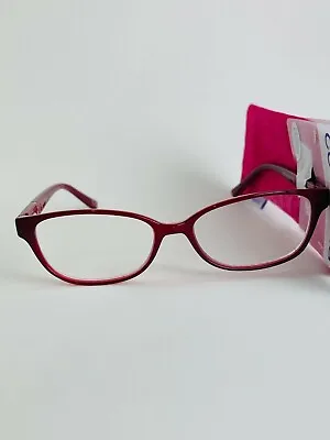 $14.88 • Buy Foster Grant Coloread Eyeglasses Evaline Wine Red CHOOSE MAGNIFICATION