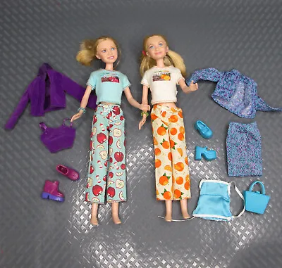 Vintage 2001 Mary Kate & Ashley Olsen Dolls Cool Shopping Pajamas Shoes Tote • $45