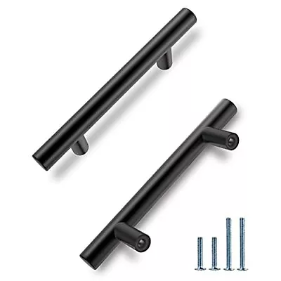 HBL' 5 Pack | 5 Inch Center To Center Matte Black Cabinet Pulls Kitchen Cabin... • $22.13