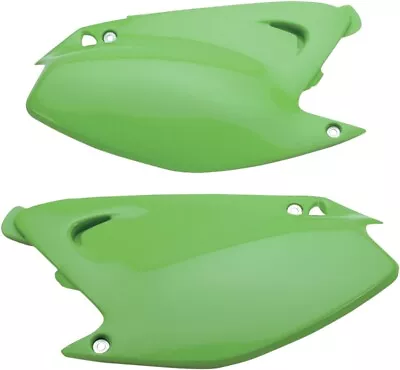 UFO Side Panels Covers Pair Green For 2003-2008 Kawasaki KX 125 250 KA03739-026 • $43.66