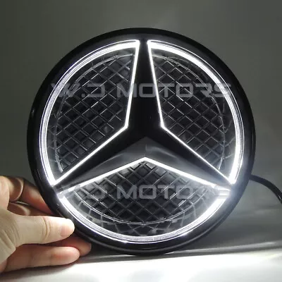 Black Car Led Emblem Grille Logo Lights For Mercedes Benz C CLA GLK E CLA CLS R • $28.99