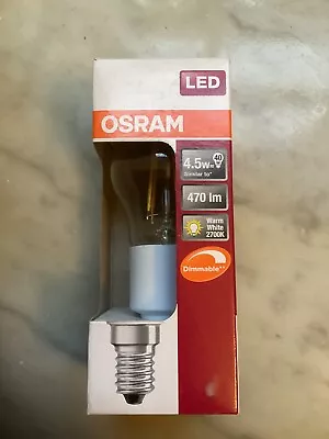 Osram E14 SES LED Bulb Classic P40 Filament Style Dimmable 4.5 Watts 470 Lumens • $7