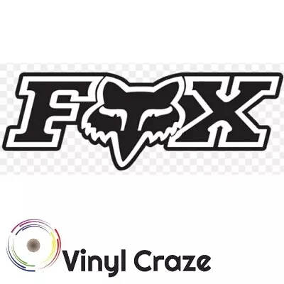 5  Fox Racing Vinyl Decal *Application Guarantee* ANY Color W/ FREE SHIPPING!! • $3.99