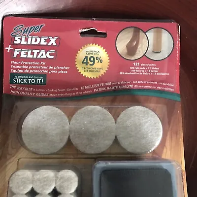 Madico Super Slidex+ Feltac Floor Protection Kit. 109 Felt Pads + 12 Sliders • $30