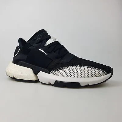 Men's ADIDAS 'Pod-S3.1' Sz 9 US Runners Shoes Black White | 3+ Extra 10% Off • $55.99