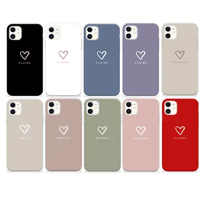 Personalised Phone Case Silicone Cover For IPhone 15 Xr Max 14 13 7 Custom Name • £6.29