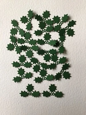 £2.30 • Buy 20 Xmas Holly Die Cut Shapes For Card Making,scrapbook, Toppers, Embellishments 