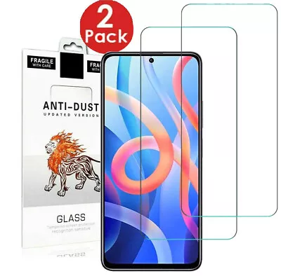 2X Tempered Glass Screen Protector For Xiaomi Redmi Note 11 9 8 10 Pro Paco X3 • £1.99