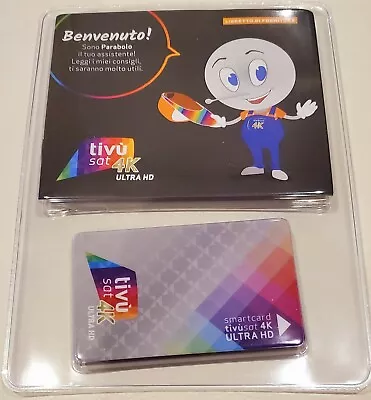 £105 • Buy ITALIAN TiVuSat 4K UHD SmartCard  By DIGIQuest  IT MUST BE ACTIVATED.