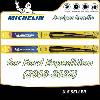 For Michelin Wiper Blades For Ford Expedition (2008-2022) Direct Pair FRONT Set • $24.26