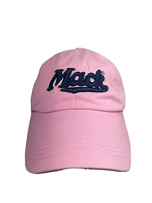 Mack Trucking Ball Cap Hat Ladies Adjustable Strap Pink Embroidered Mack • $12