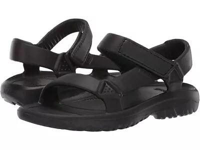 TEVA Little Boy's 13 Hurricane Drift Sandals Black Little Kids Summer Shoes • $17.90