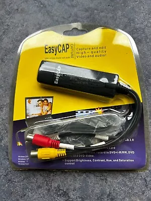 EasyCAP DC60 Audio Video VHS To DVD Recorder Converter USB Capture Soft Adapter • $12