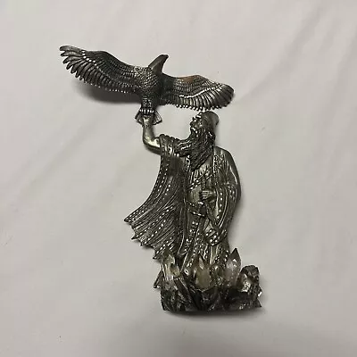 Vintage 1990 Masterworks Fine Pewter American Bald Eagle And Wizard Limited Ed. • $24.99