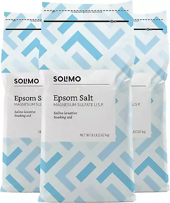 Amazon Brand -  Epsom Salt Soak Magnesium Sulfate USP Unscented 8 Pound (Pack • $32.64