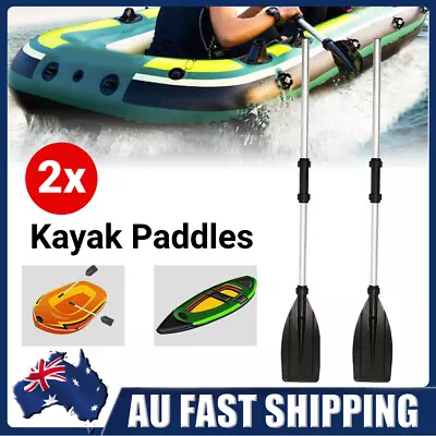 2pcs Heavy Duty Telescopic Aluminium Oars Paddles Boat Marine Kayak Boat Paddles • $22.99