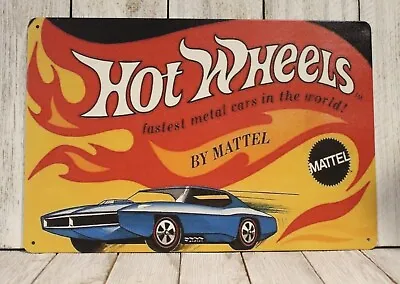 Hot Wheels Tin Metal Sign Toy Cars Poster Garage Man Cave Authorized Dealer XZ • $10.97
