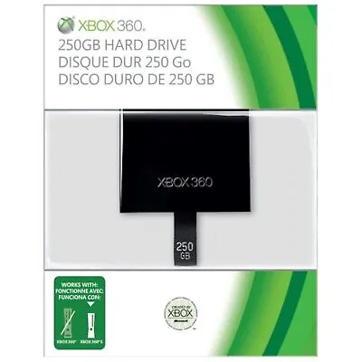 Microsoft OEM 250GB Hard Drive Xbox Slim Only For Xbox 360 Very Good 0Z • $37.78