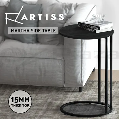 Artiss Coffee Table Side Table Laptop Desk Bedside Sofa Wooden Table Metal Frame • $36.95