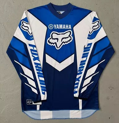 Fox Racing Yamaha MX Motocross Dirt Bike Vintage Style Racing Riding Jersey L-XL • $49.99