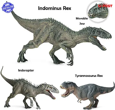 3Dinosaur-Toy Jurassic World Indominus Rex Tyrannosaurus Indoraptor Figure Model • $55