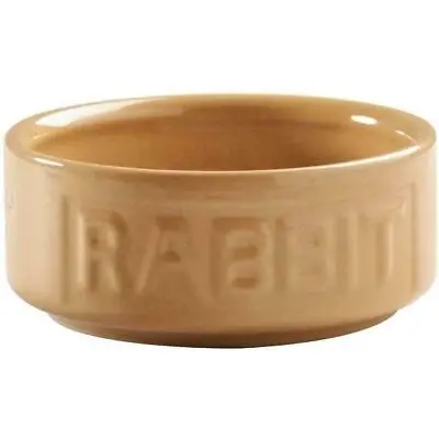 Mason Cash Cane Rabbit Bowl Heavy Ceramic Dish Keeps Water Cool Lettered 13cm • £6.67