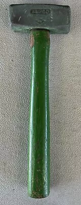 Vintage AMPCO H14 H-14 AL BR Brass Hammer Mallet Painted Green Great Condition • $44.99