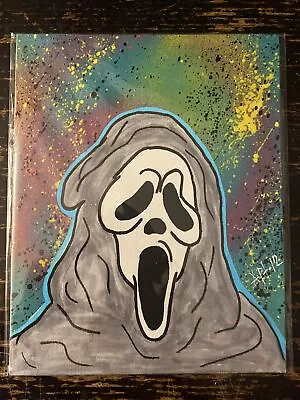 8x10 Hand Painted (Ghost Face / Scream) Black Light - Pop Art • $9.99