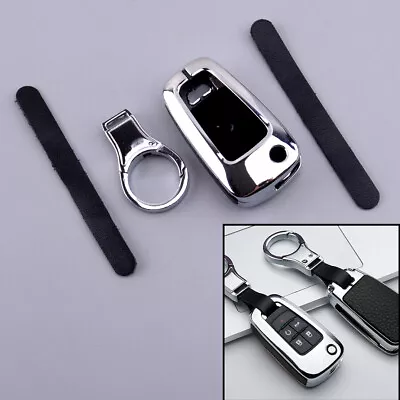 Car Silver Black Remote Key Cover Chain Case Fob Fit For GM Buick Chevrolet • $20.29