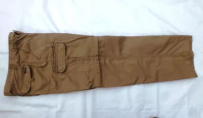 Men's TREKKING/CARGO ZIP OFF TROUSERS LIGHT BROWN W34 X L32 [86cmx82cm]   (805) • £9.50