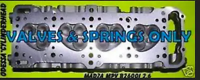 New Fits Mazda Mpv B2600i Pu G6 2.6 Sohc Cylinder Head Valve& Spring Only 89-94 • $550