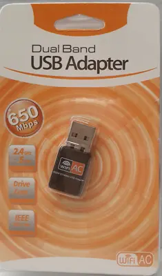 USB WiFi Wireless Dongle AC600 Dual Band 650Mbps Lan Network Adapter 2.4GHz 5GHz • $9.95