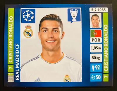 2013-14 Panini Champions League # 90 Cristiano Ronaldo Real Madrid Sticker • $5.09