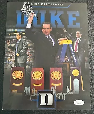 Mike Krzyzewski  Signed Autographed  8.5x11 Photograph JSA COA Auto  Duke • $99.95