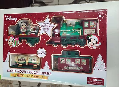 Disney Mickey Mouse Holiday Express Christmas 36 PC Train Set Series 3 Ages 8+ • $50